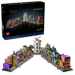 LEGO® Harry Potter™ Diagon Alley™ Wizarding Shops, Wizard Set for Adults, Magic Display Model 76444