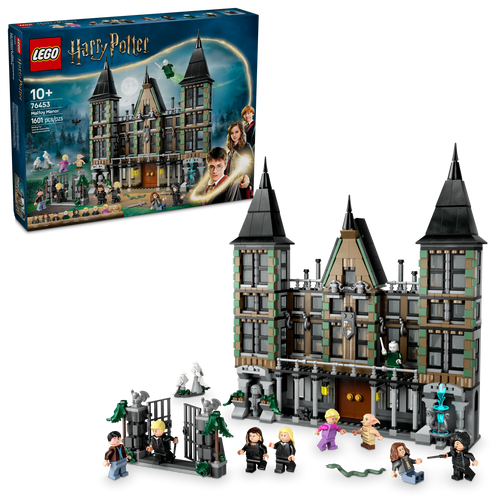 LEGO® Harry Potter™ Malfoy Manor, Wizard Toy for Kids, Collectible Play-and-Display Set 76453
