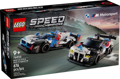 LEGO® Speed Champions BMW M4 GT3 & BMW M Hybrid V8 Race Cars Set 76922