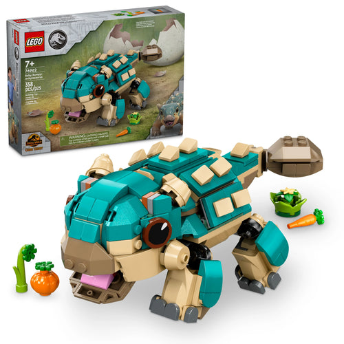 LEGO® Jurassic World Baby Bumpy: Ankylosaurus Dinosaur Toy, Fun Gift for Camp Cretaceous Fans 76962