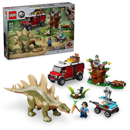 LEGO® Jurassic World Dinosaur Missions: Stegosaurus Discovery Toy, Fun Holiday Gift for Kids 76965