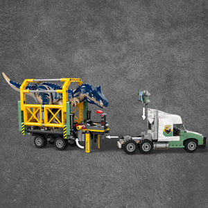 LEGO® Jurassic World Dinosaur Missions: Allosaurus Transport Truck Toy, Fun Gift Idea for Kids 76966