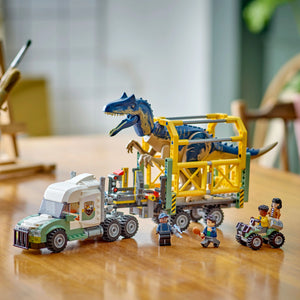 LEGO® Jurassic World Dinosaur Missions: Allosaurus Transport Truck Toy, Fun Gift Idea for Kids 76966