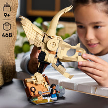LEGO® Jurassic World Dinosaur Fossils: Triceratops Skull Model Playset, Building Kit Display 76969
