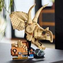 LEGO® Jurassic World Dinosaur Fossils: Triceratops Skull Model Playset, Building Kit Display 76969