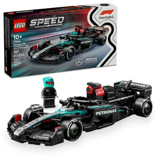 LEGO® Speed Champions Mercedes-AMG  F1® W15 Race Car, Toy Vehicle and Driver Set 77244