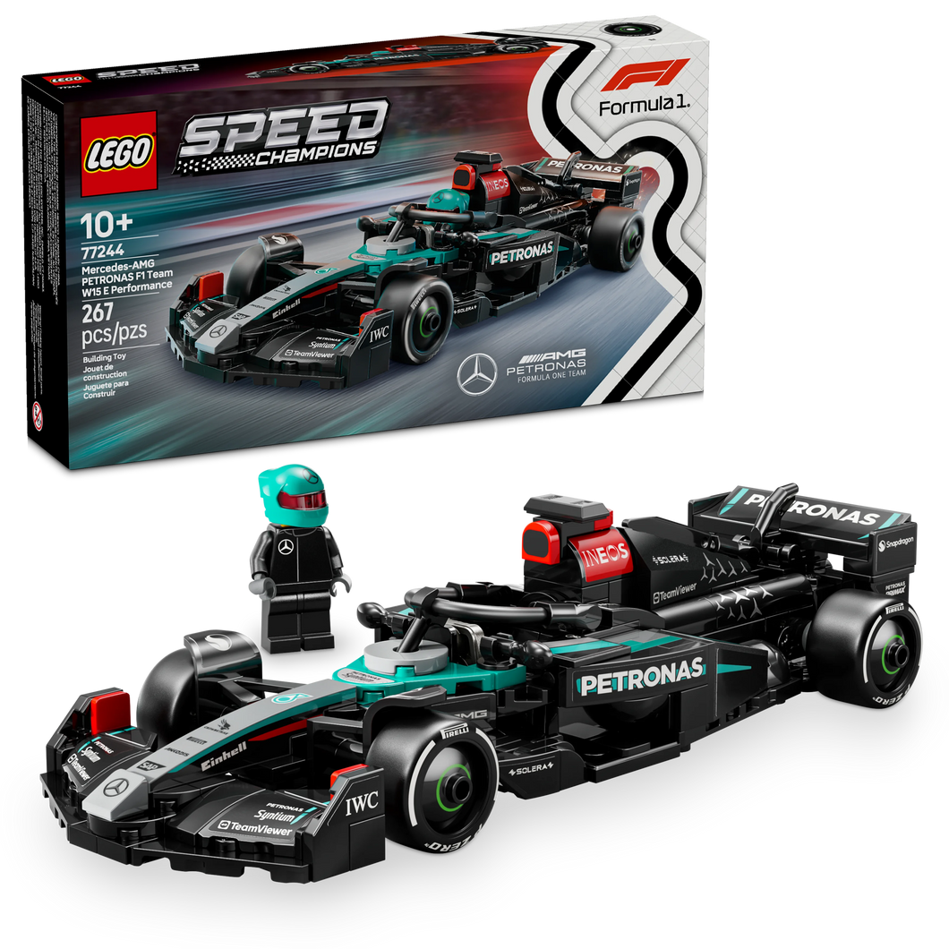 LEGO® Speed Champions Mercedes-AMG  F1® W15 Race Car, Toy Vehicle and Driver Set 77244