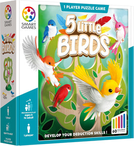 Smart Games - 5 Little Birds - Educational Brainstorming - Multi-Level Strategy Game and Skill Building - Logic and Thinking Game - 5 Years +