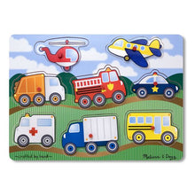 Melissa and Doug Vehicles Peg Puzzle - 8 Pieces - All-Star Learning Inc. - Proudly Canadian