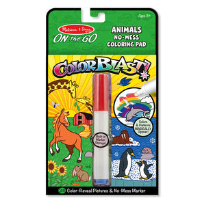 Melissa and Doug On the Go ColorBlast No-Mess Coloring Pad - Animals - All-Star Learning Inc. - Proudly Canadian