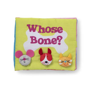 Melissa and Doug K's Kids Whose Bone? Cloth Book - All-Star Learning Inc. - Proudly Canadian