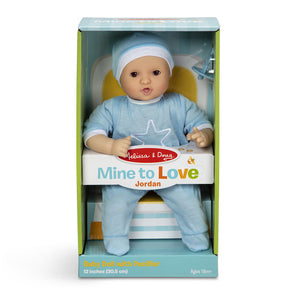 Melissa and Doug Mine to Love Jordan 12-Inch Baby Doll - All-Star Learning Inc. - Proudly Canadian