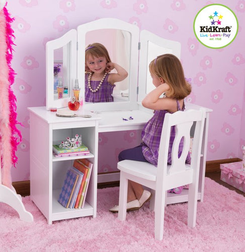KidKraft Deluxe Vanity & Chair - All-Star Learning Inc. - Proudly Canadian