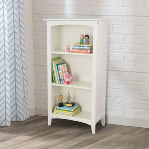 KidKraft Avalon Three-Shelf Bookcase - White