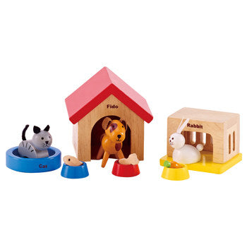 Hape Family Pets Dollhouse Furniture - All-Star Learning Inc. - Proudly Canadian