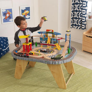 KidKraft Transportation Station Train Set & Table - All-Star Learning Inc. - Proudly Canadian