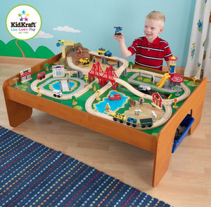 KidKraft Ride Around Town Train Set with Table - All-Star Learning Inc. - Proudly Canadian
