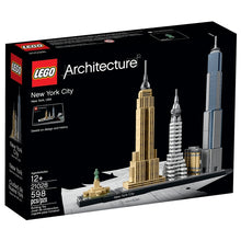 LEGO Architecture New York City 21028, Build It Yourself New York Skyline Model Kit for Adults and Kids (598 Pieces)