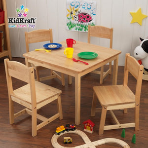 KidKraft Farmhouse Table and Four Chairs - All-Star Learning Inc. - Proudly Canadian