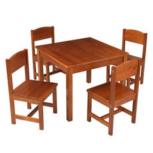 KidKraft Farmhouse Table & 4 Chair Set - Pecan