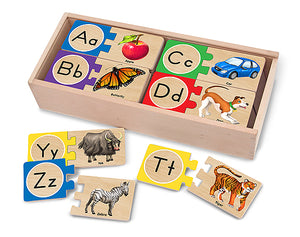 Melissa and Doug Self-Correcting Alphabet Letter Puzzles - All-Star Learning Inc. - Proudly Canadian