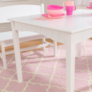 KidKraft Nantucket Table with Bench and 2 Chairs - White