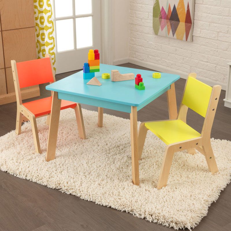 KidKraft Highlighter Modern Table and Two Chair Set