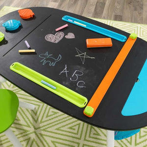 KidKraft Deluxe Chalkboard Art Table With Stools