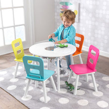 KidKraft Round Storage Table and Chair Set - Brights