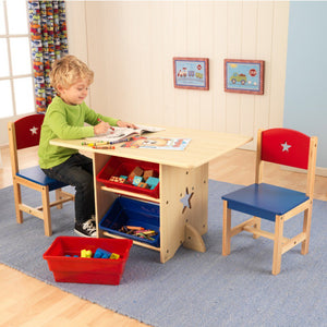 KidKraft Star Table & Chair Set With Primary Bins - All-Star Learning Inc. - Proudly Canadian