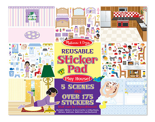 Melissa and Doug Play House! Reusable Sticker Pad - All-Star Learning Inc. - Proudly Canadian