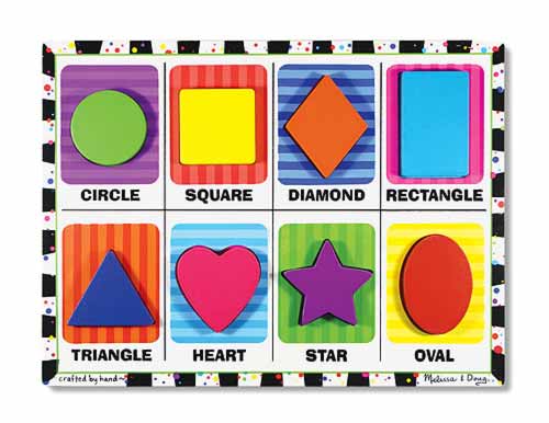 Melissa and Doug Shapes Chunky Puzzle - All-Star Learning Inc. - Proudly Canadian