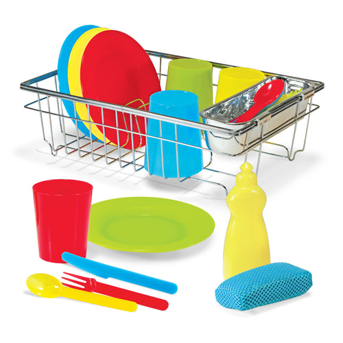 Melissa and Doug Let's Play House! Wash & Dry Dish Set - All-Star Learning Inc. - Proudly Canadian