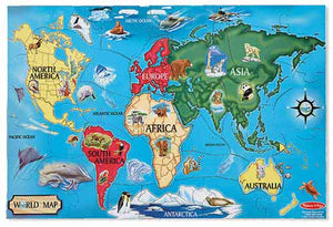 Melissa and Doug World Map Floor Puzzle - All-Star Learning Inc. - Proudly Canadian