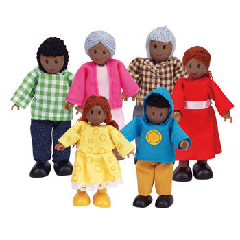 Hape Happy Family - African American - All-Star Learning Inc. - Proudly Canadian