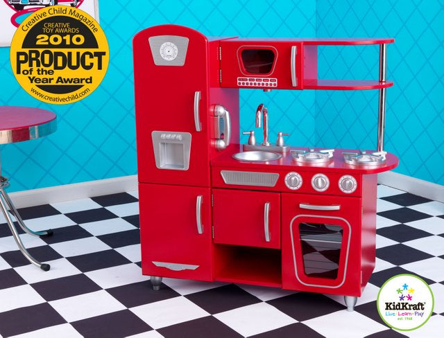KidKraft Red Vintage Kitchen - All-Star Learning Inc. - Proudly Canadian