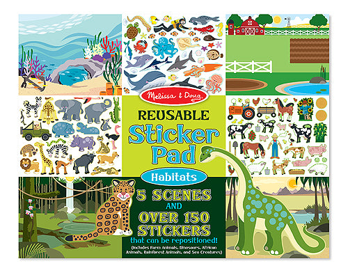 Melissa and Doug Habitats Reusable Sticker Pad - All-Star Learning Inc. - Proudly Canadian