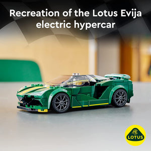 LEGO Speed Champions Lotus Evija 76907 Car Model Building Kit; Cool Toy Hypercar for Kids and Car Fans Aged 8+ (247 Pieces)