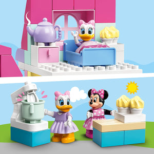 LEGO DUPLO Disney Minnie’s House and Café 10942 Dollhouse Building Toy for Kids with Minnie Mouse and Daisy Duck; New 2021 (91 Pieces)