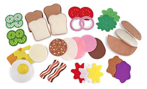 Melissa and Doug Felt Play Food - Sandwich Set - All-Star Learning Inc. - Proudly Canadian