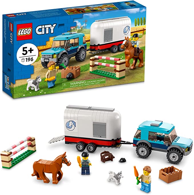 LEGO City Horse Transporter 60327 Building Kit; Toy for Kids Aged 5+ (196 Pieces)