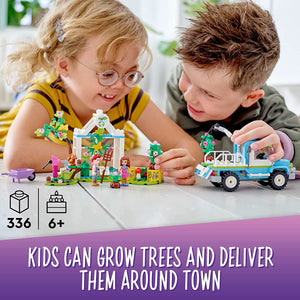 LEGO Friends Tree-Planting Vehicle 41707 Building Kit; with Tree Toys, a Greenhouse and Truck; Gift for Ages 6+ (336 Pieces)