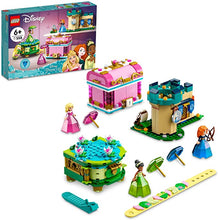 LEGO Disney Aurora, Merida and Tiana’s Enchanted Creations 43203 Building Kit; Jewelry Box Set for Kids Aged 6+ (558 Pieces)