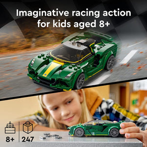 LEGO Speed Champions Lotus Evija 76907 Car Model Building Kit; Cool Toy Hypercar for Kids and Car Fans Aged 8+ (247 Pieces)