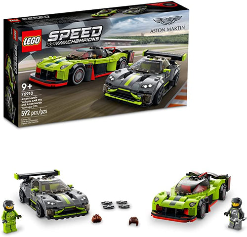 LEGO Speed Champions Aston Martin Valkyrie AMR Pro and Aston Martin Vantage GT3 76910 Building Kit for Kids Aged 9+ (592 Pieces)