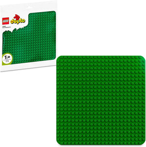 LEGO DUPLO Green Building Plate 10980 Build-and-Display Baseplate Toy for Preschoolers Aged 18 Months and up (1 Piece)