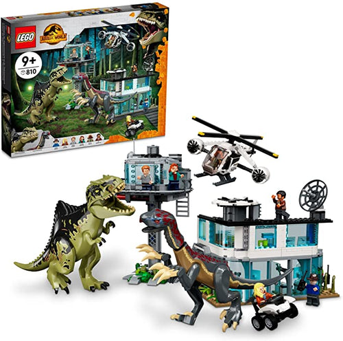 LEGO Jurassic World Giganotosaurus & Therizinosaurus Attack 76949 Building Toy Set; Fun for Kids Aged 9 and up (658 Pieces)