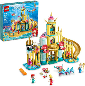 LEGO Disney Ariel's Underwater Palace 43207 Building Kit; A Fun Mermaid Princess Buildable Toy for Kids Aged 6+ (498 Pieces)