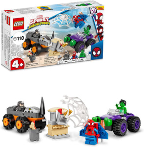 LEGO Marvel Spidey and His Amazing Friends Hulk vs. Rhino Truck Showdown 10782