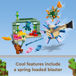 LEGO Minecraft The Guardian Battle 21180 Building Kit; Underwater Adventure Playset; Great Gift for Kids Aged 8+ (255 Pieces)